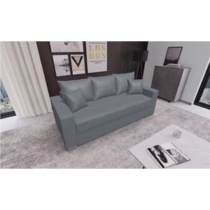 Canapea extensibila Claudia Mica Fresh 32, 3 locuri, 227 x 99 x 73 cm, gri