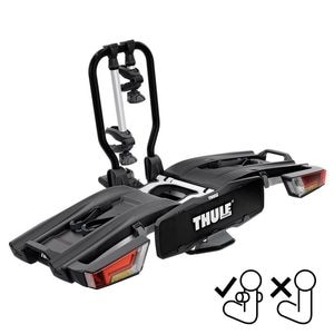Suport biciclete Thule EasyFold XT 2B, pentru 2 biciclete cu prindere pe carligul de remorcare dedicat FIX4BIKE , 13 pini , pliabil ,aluminiu, Aluminiu,Otel, Negru