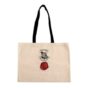 Geanta tote bag,  Harry Potter Scrisoare admitere Hogwarts, IdeallStore, Bumbac
