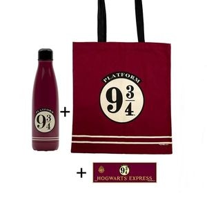Set Sticla termoizolanta, Geanta tote si Magnet, Harry Potter Platform,IdeallStore, Visiniu