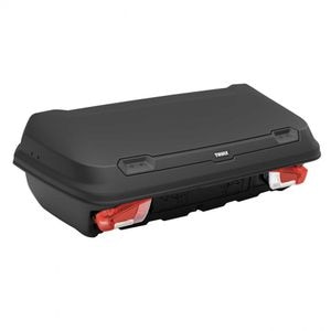 Cutie portbagaj pe carligul de remorcare Thule Arcos M, 300L, 141x52x78 cm, Negru