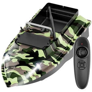 Barca Nadit si Momit iUni U05, 500m, 2kg, 5200mAh, 10km/h, Telecomanda 2.4GHz, Army