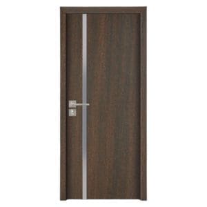 Usa interior din MDF Novo Doors ND04 LUX PREMIUM, Cadru din lemn masiv, Kit complet, Toc reglabil de 30 cm inclus, Plinta pe Ambele Parti, 80x200 cm, Wenge