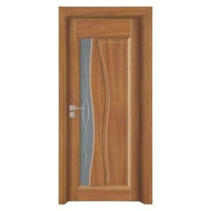 Usa interior din MDF Novo Doors ND07 LUX PREMIUM, Cadru din lemn masiv, Kit complet, Toc reglabil de 30 cm inclus, Plinta pe Ambele Parti, 60x200 cm, Maro