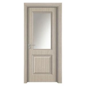 Usa interior din MDF Novo Doors ND10 LUX PREMIUM, Cadru din lemn masiv, Kit complet, Toc reglabil de 30 cm inclus, Plinta pe Ambele Parti, 80x200 cm, Gri