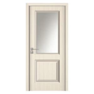Usa interior din MDF Novo Doors ND10 LUX PREMIUM, Cadru din lemn masiv, Kit complet, Toc reglabil de 30 cm inclus, Plinta pe Ambele Parti, 70x200 cm, Crem
