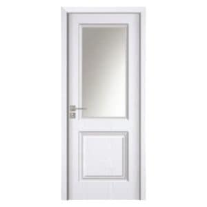 Usa interior din MDF Novo Doors ND10 LUX PREMIUM, Cadru din lemn masiv, Kit complet, Toc reglabil de 30 cm inclus, Plinta pe Ambele Parti, 60x200 cm, Alb