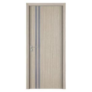 Usa interior din MDF Novo Doors ND08 LUX PREMIUM, Cadru din lemn masiv, Kit complet, Toc reglabil de 30 cm inclus, Plinta pe Ambele Parti, 60x200 cm, Gri