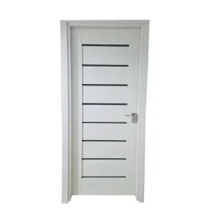 Usa interior din MDF Novo Doors ND11 LUX PREMIUM, Cadru din lemn masiv, Kit complet, Toc reglabil de 30 cm inclus, Plinta pe Ambele Parti, 80x200 cm, Alb