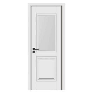 Usa interior din MDF Novo Doors ND13 LUX PREMIUM, Cadru din lemn masiv, Kit complet, Toc reglabil de 30 cm inclus, Plinta pe Ambele Parti, 60x200 cm, Alb