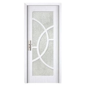 Usa interior din MDF Novo Doors ND309, Cadru din lemn masiv, Kit complet, Toc reglabil de 30 cm inclus, Plinta pe Ambele Parti, 70x200 cm, Alb