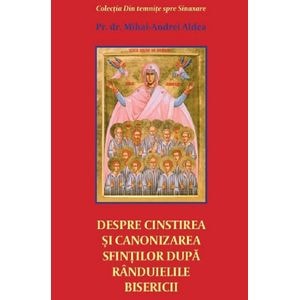 Despre cinstirea si canonizarea sfintilor dupa randuielile Bisericii - Mihai-Andrei Aldea