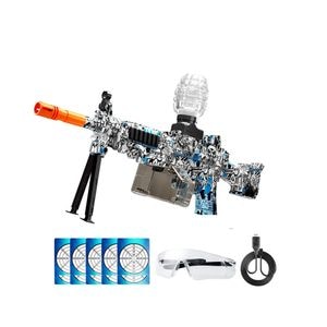 Pistol electric cu bile de gel, bile cu stropire automata, cu ochelari de protectie, 50000 munitie, activitati in aer liber, joc in echipa, pentru baieti si fete, 12 ani +
