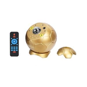 Proiector de stele LED, lumina de noapte cu telecomanda si difuzor Bluetooth, 65 efecte de lumina, stil minge de fotbal, efect Aurora, ceata, lumina selenara