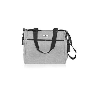 Geanta pentru accesoriile bebelusului, Lorelli, Maya, rezistenta la uzura, captuseala impermeabila, salteluta de infasat, compartiment izoterm detasabil pentru biberon sau sticla, Grey