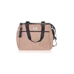 Geanta pentru accesoriile bebelusului, Lorelli, Maya, rezistenta la uzura, captuseala impermeabila, salteluta de infasat, compartiment izoterm detasabil pentru biberon sau sticla, Beige