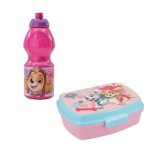 Set cutie sandwich si sticla pentru lichide, 400 ml, fara BPA, multicolor, Girls, Paw Patrol