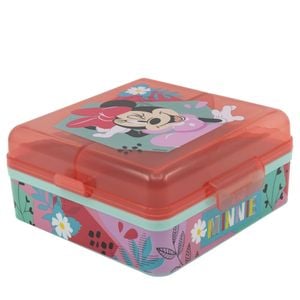 Cutie sandwich, multicompartimente, multicolor, fara BPA, Being, Minnie Mouse