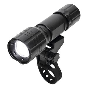Lanterna metalica LED, PROCART, functie Zoom, 3 moduri iluminare, fixare bicicleta, negru