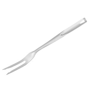 Furculita pentru carne Fackelmann 40681, 33 cm, Otel inoxidabil, Carlig suspensie, Argintiu
