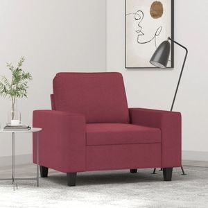 Fotoliu fix VIDAXL, textil, 77 x 77 x 57 cm, rosu