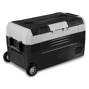 Lada frigorifica DacEnergy,functia de racire si incalzire, 2 moduri de functionare Eco si Max,blocare pentru copii,100-240V si12V/24V, 2 camere de racire, panou de control tactil,Bluetooth,72,6 x 37,3 x 39 cm,32 l