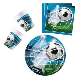 Set petrecere 36 piese, multicolor, Fotbal