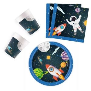 Set petrecere 36 piese, multicolor, Rocket Space