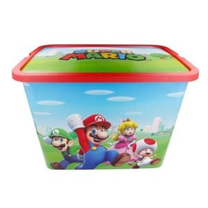 Cutie depozitare jucarii, Super Mario, 27x38,7x28,7 cm, 23 l Albastru