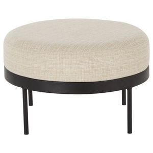 Taburet XORA, 65x40x65 cm, Negru-Bej