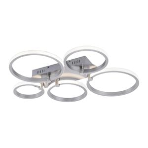Plafoniera 53W, LED inclus, Argintiu