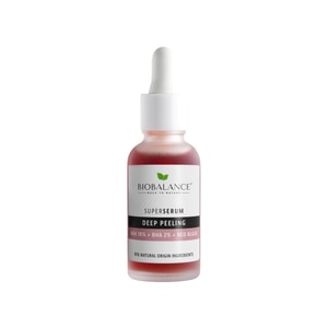 Super Serum Exfoliere Profunda cu AHA 10% + BHA 2% + Extract de Alge Rosii, pentru Iluminarea si Uniformizarea Pielii, Bio Balance, 30 ml