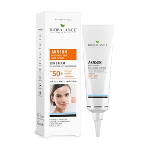AKNSUN Crema cu SPF 50+ Matifianta, pentru Ten Acneic si Gras, Bio Balance, 40 ml