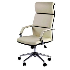 Scaun directorial DRIMUS HM Costa, Cu brate, Piele ecologica, 22 kg, Crem