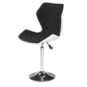 Scaun birou DRIMUS HM Matrix 2, Fara brate, Stofa, 8 kg, Alb, Negru