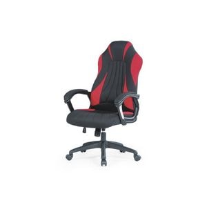 Scaun gaming DRIMUS HM Sheriff  Cu brate, Textil, 16 kg, Negru, Rosu