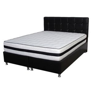 Saltea Super Lux Ortopedica IRIS Saltsib, DRIMUS,140 x 200 x 26 cm, plasa de arcuri tip bonnel, tratament antialergenic, fermitate tare, Alb