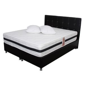 Set Saltea Super Lux Ortopedica Forte TULIP plus 2 perne microfibra, DRIMUS, 50 x 70, 180 x 200 x 30 cm, Alb
