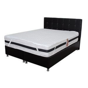 Set Saltea Super Lux Ortopedica Forte TULIP plus Husa hipoalergenica, 140 x 200 x 30 cm, Alb