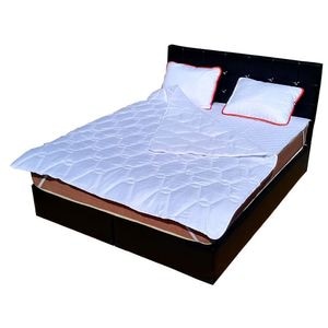 Set Saltea ROMA Superortopedica Lux plus 2 perne 50 x 70 plus Husa hipoalergenica plus Pilota microfibra, DRIMUS, iarna 180 x 200, 160 x 200 x 23 cm, Bej