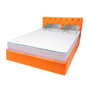 Set saltea URANUS Spring Comfort plus 2 perne ortopedice memory 52 x 32 cm, 140 x 200 x 26 cm, Alb