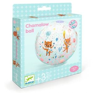 Minge gonflabila Djeco, cu bilute la interior, 35 cm, +3 ani, multicolor