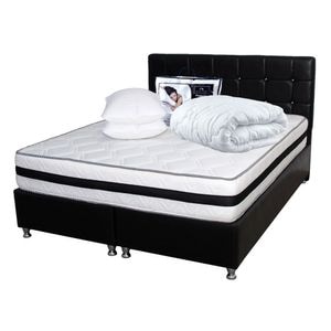 Saltea Memory Foam cu arcuri Azalee plus doua perne plus husa hipoalergenica plus Pilota microfibra, DRIMUS, iarna 180x200, 160x200x25 cm, Alb