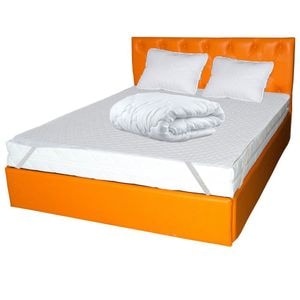 Saltea Hydra Comfort Flex plus 2 perne microfibra, DRIMUS, 50x70 plus husa hipoalergenica plus pilota vara microfibra, DRIMUS, 200x220, 180x200x16 cm, Alb
