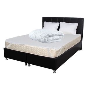 Set Avantaj Saltea SOFIA Superortopedica + 2 perne 50 x 70 + husa hipoalergenica + pilota microfibra, DRIMUS, iarna, 200 x 200, 180 x 200 x 20 cm, Bej