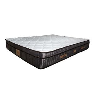 Saltea superortopedica, Lux Memory Platinum, 200 x 180 x 30 cm, plasa de arcuri tip bonnel, spuma cu memorie, semitare, Alb