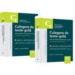 Culegere de teste-grila pentru admiterea in magistratura Ed.5 - Ioan-Paul Chis, Cristinel Ghigheci, Victor Vaduva, Madalina Dinu, Tudor Vlad Radulescu
