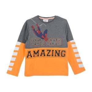 Tricou cu maneca lunga, 100% bumbac, Amazing, Spiderman