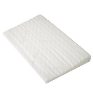Perna oblica New Baby, Basic, Asigura o pozitie corecta, Antialergica, Din spuma, Cu husa detasabila, 59x37 cm, 0 luni+, White