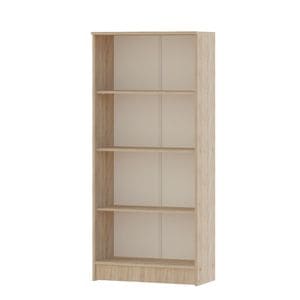 Biblioteca haaus Flint, 3 Polite, Stejar Sonoma, 70 x 32 x 159 cm